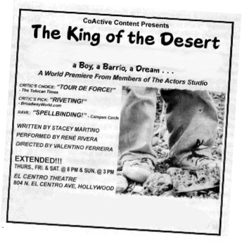 The King of the Desert - A Boy, Abarrio, A Dream